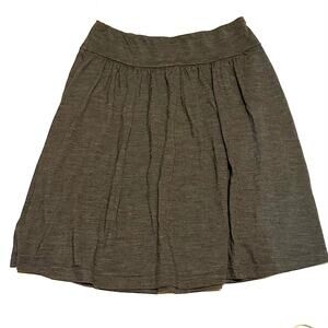 Banana Republic Wool Blend Neutral Green Midi Skirt Women's Small